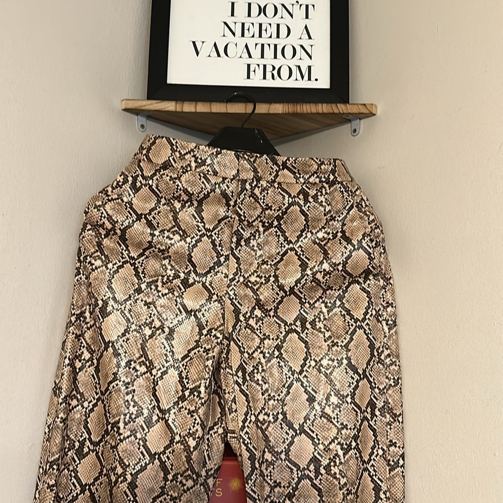 Faux Snake Python Print Zara Pants - Picture 3 of 5